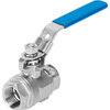 Ball valve Series: VZBE Stainless steel/PTFE Handle PN63 Internal thread (NPT) 1/4" (8)